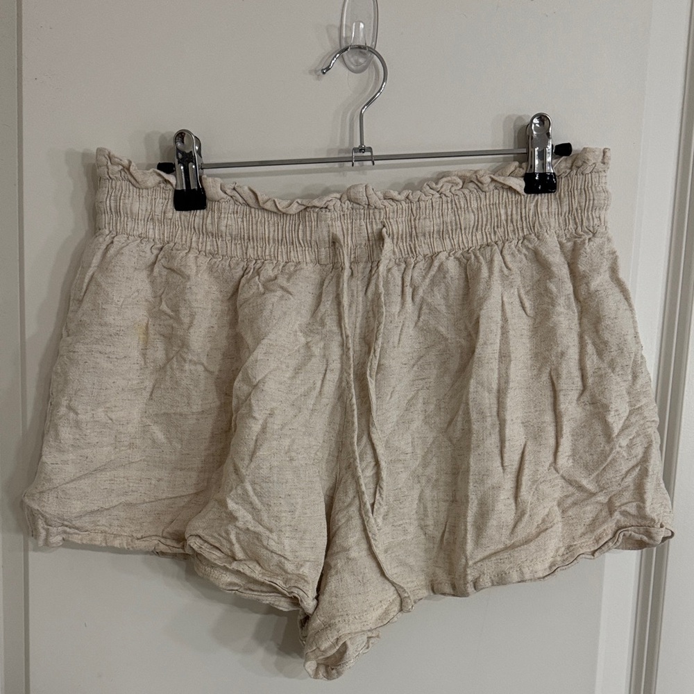 Princess Polly Beige Textured Shorts